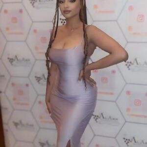 Elegant Lavender Bodycon Dress